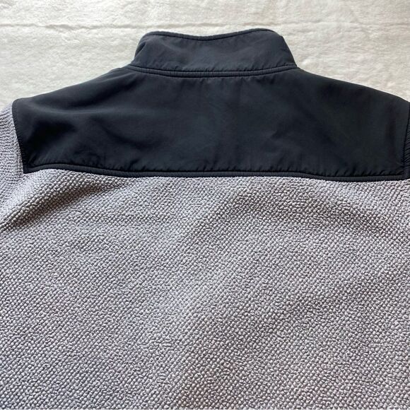 Fila Front Zip Textured Fleece Black and Gray Jacket Size XL - Picture 8 of 12
